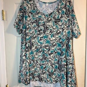 Stylish Teal and Black Women's Disney Top